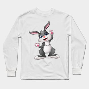 Cute Cartoon Rabbit Long Sleeve T-Shirt